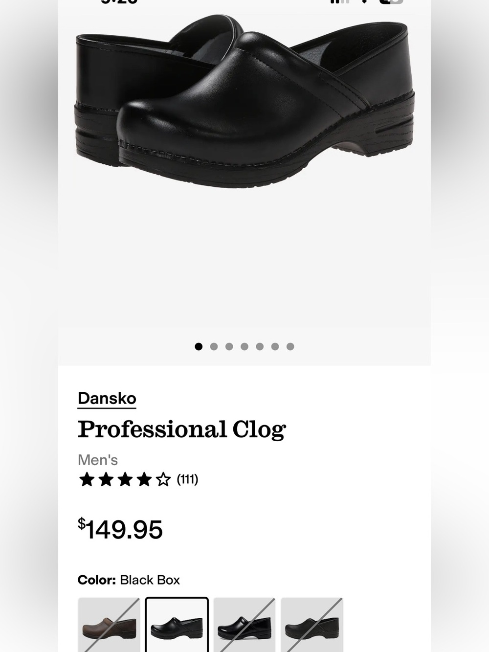 DANSKO MENS CLOG SIZE 45 new